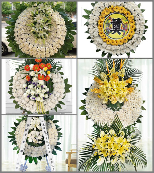 四川成都彭州市新兴镇花坪村花圈速递