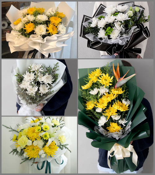 四川成都彭州市新兴镇花坪村白事花束代送